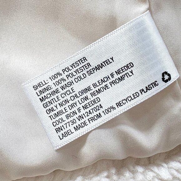 Universal Thread Sherpa Bomber Jacket in Ivory, Size Small - Picture 10 of 14